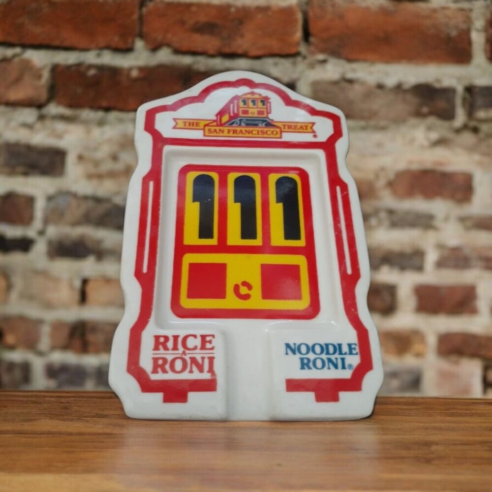 Vintage Rice A Roni The San Francisco Treat Noodle Roni Ceramic Spoon Rest USA